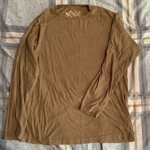 Brown long sleeve shirt